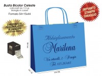 BUSTE IN CARTA BICOLOR CELESTE/BLU
